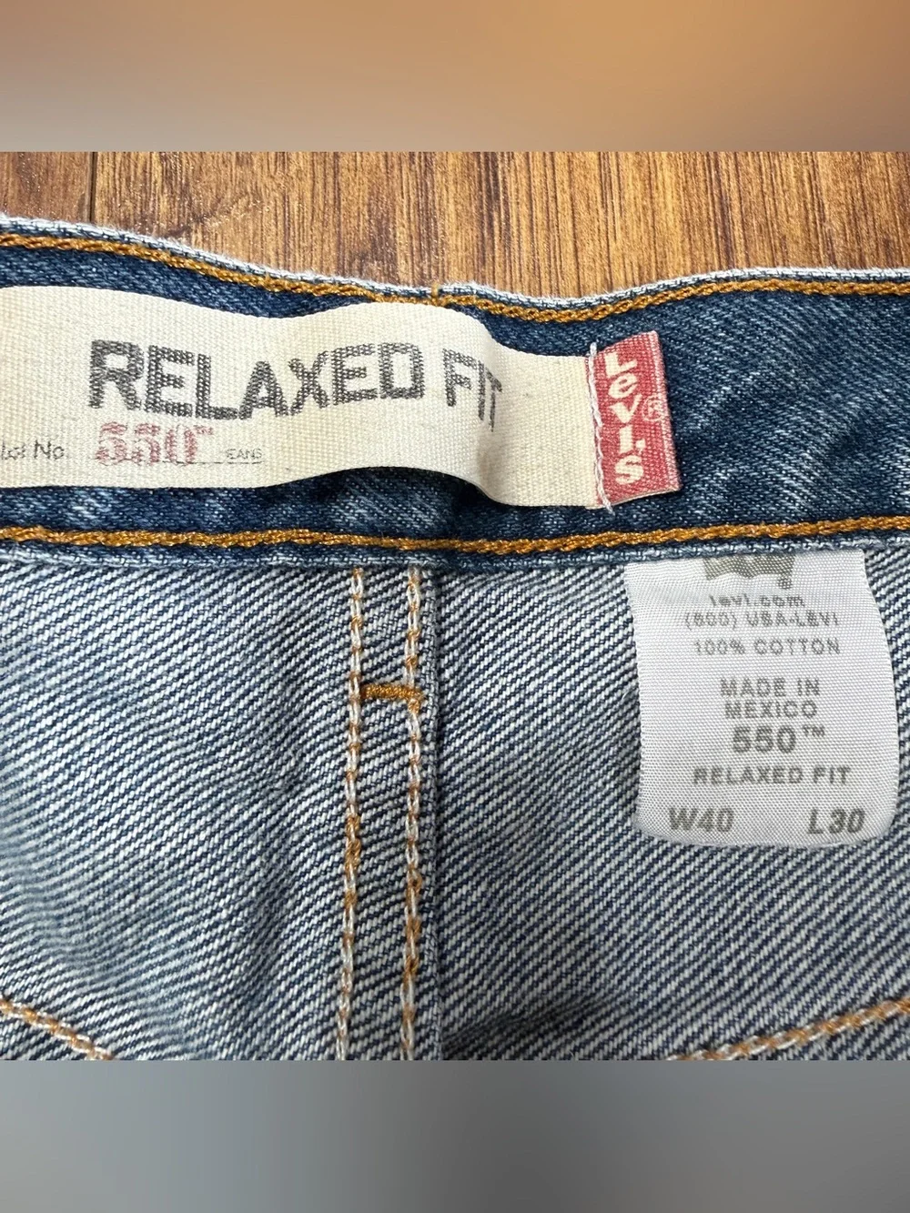 2006 Levi’s 550 Relaxed Fit Jeans W40 L30 Baggy Y2K Denim